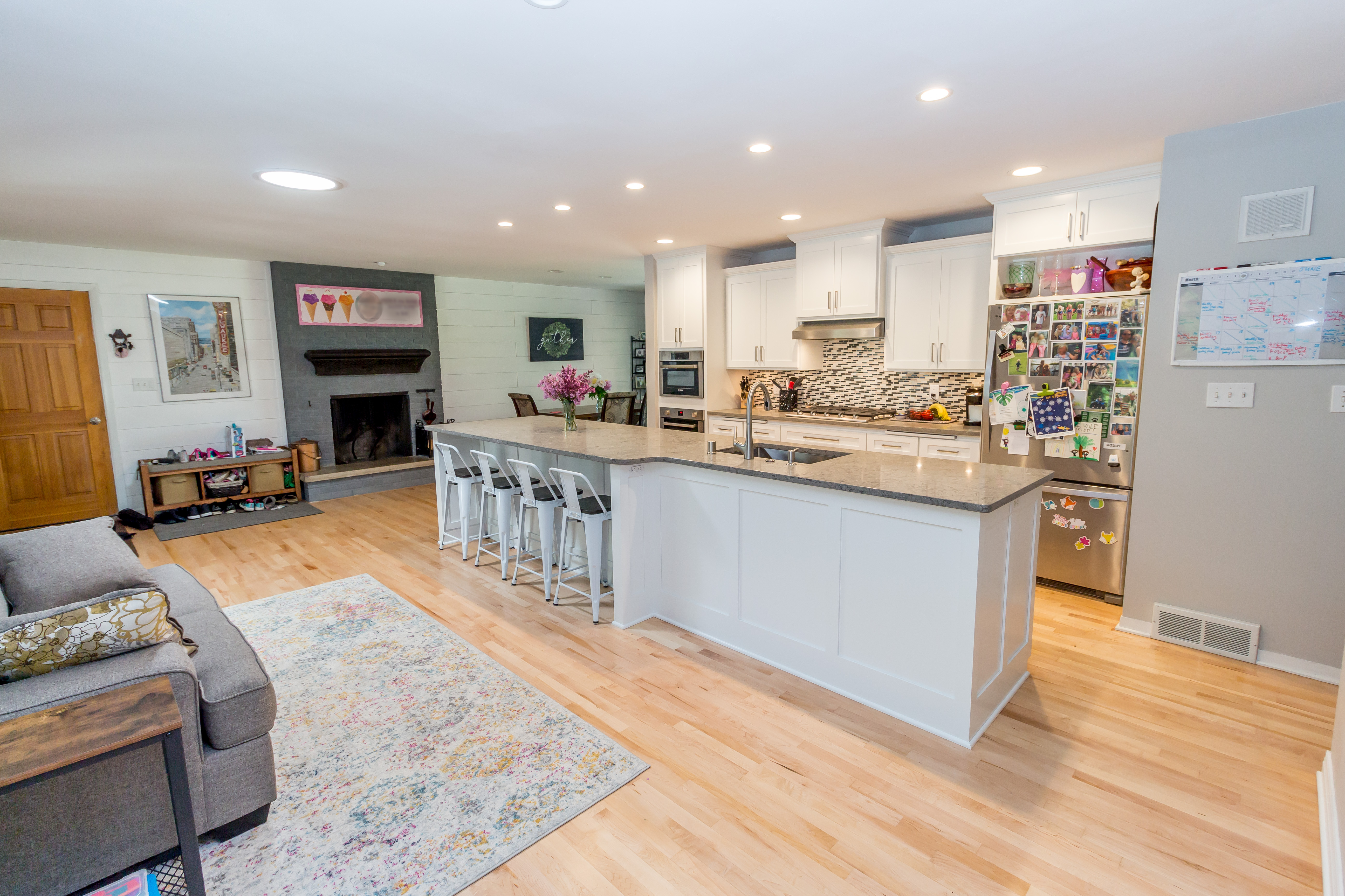 Open Concept Kitchen Remodel Badger Carpentry Inc